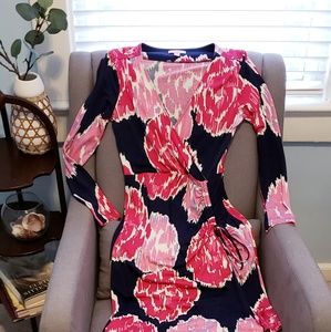 Lily Pulitzer Faux Wrap Dress, Size M